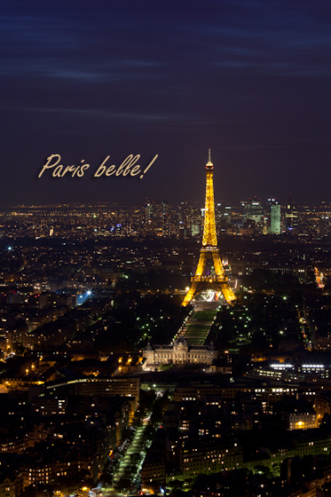 Paris View at night